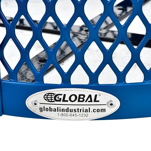 Global Industrial Outdoor Diamond Steel Trash Can - Image 6