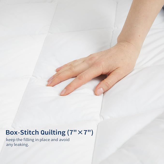 Sunflower Cooling Quilted Queen Mattress Protector, Mattress Pad Queen Chill - Image 7