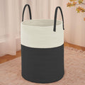 Large Woven Laundry Basket Hamper, 60L Cotton Rope Storage Bin by JMvicyroam