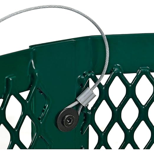 Global Industrial 36 Gallon Outdoor Steel Trash Can - Image 7