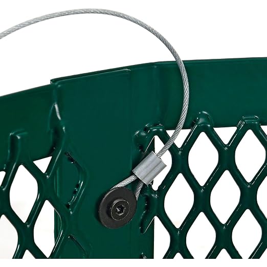 Global Industrial Outdoor Diamond Steel Trash Can - Image 8