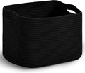 Woven Cotton Rope Storage Basket by ICERZCZ