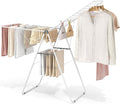 KINGBOARD Clothes Drying Rack Foldable, Metal Drying Rack Clothing by KINGBOARD