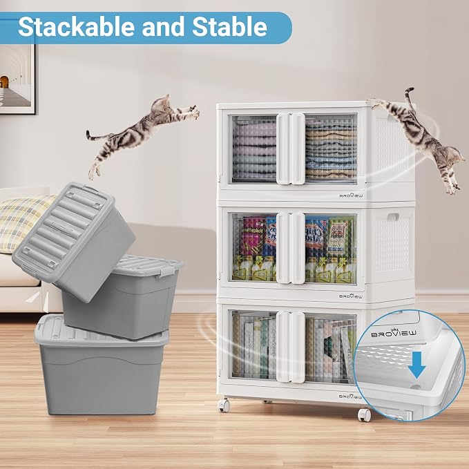 BROVIEW 300Qt Stackable Storage Bins - Image 8