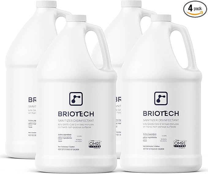 BRIOTECH Sanitizer Disinfectant Hypochlorous, Kill 99.99% of Viruses & Bacteria by BRIOTECHUSA