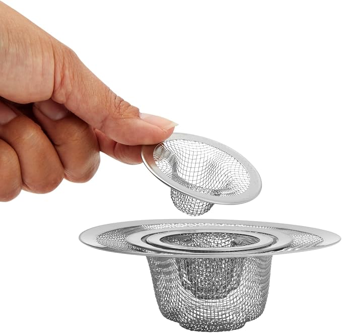 Juvale 4-Pack Stainless Steel Kitchen Sink Drain Strainer - Image 7