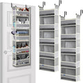 2 Pack Over The Door Hanging Organizer 5-Shelves and 10 Side Pockets, Over The by ROOMTALK