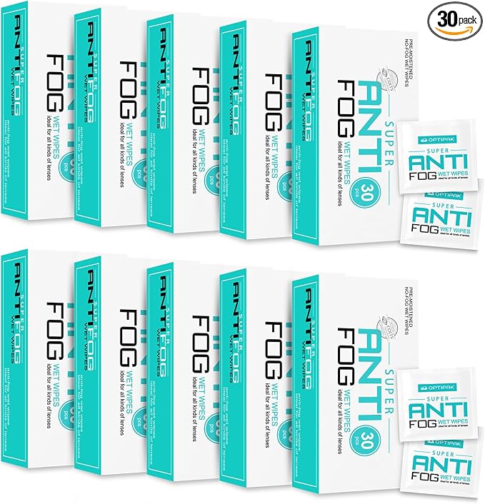 Opti-Pak Anti-Fog Pre-moistened Wipes by OPTIPAK