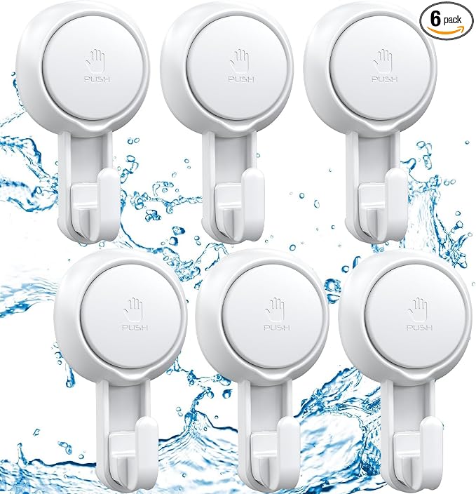 LUXEAR Suction Hooks Powerful Suction Cup Hooks Vacuum Suction Holder Heavy by Luxear