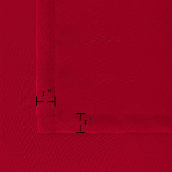 BGment Rod Pocket Red Blackout Curtains - Image 5