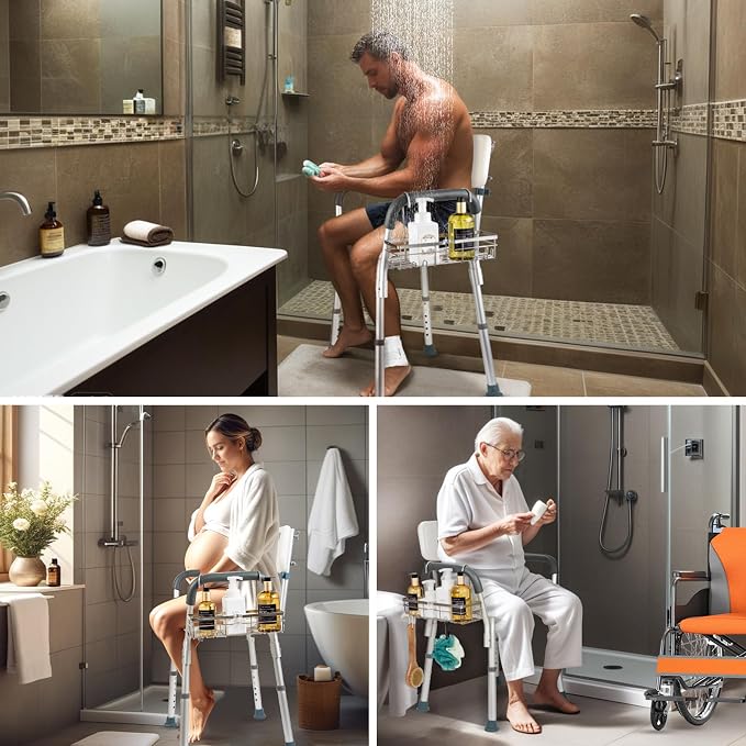 DELLAN Hanging Shower Caddy, Shower Rack - Image 4