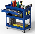 3 Tier Rolling Tool Cart with Drawers, 450 LBS Capacity Tool Cart on Wheels by Unknown
