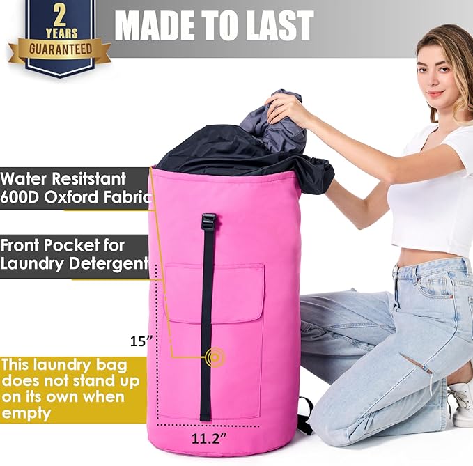 Laundry Bag 115L, College Dorm Room Essentials, Extra Large Laundry Bag - Image 2