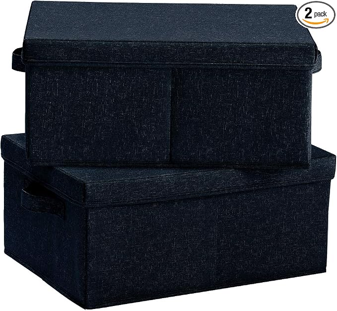 HOONEX Linen Foldable Storage Bins by HOONEX