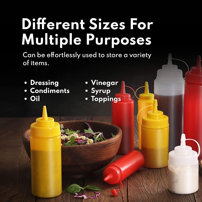 New Star Foodservice 533739 Plastic Squeeze Bottles - Image 9