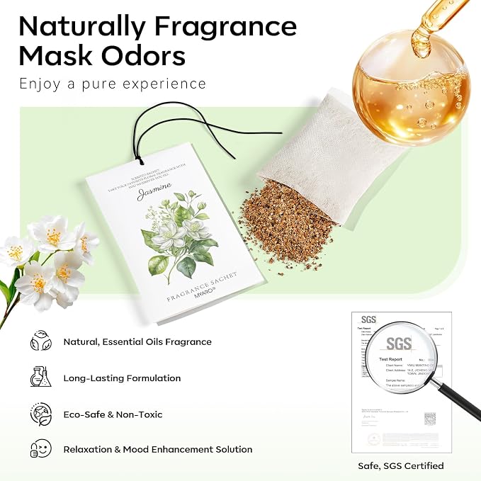 MYARO 12 Packs Jasmine Scented Sachets - Image 3