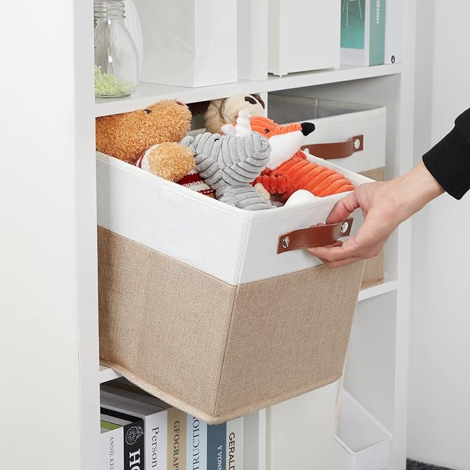 DULLEMELO 11 inch Cube Storage Bins, Fabric Storage Cubes - Image 7
