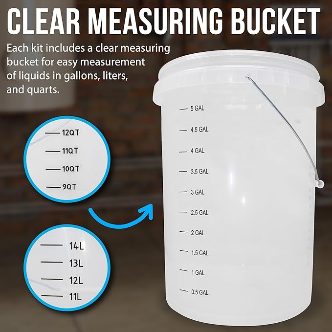 DrainX Tankless Water Heater Flushing Kit Includes Pump, 5-Gallon Bucket - Image 6