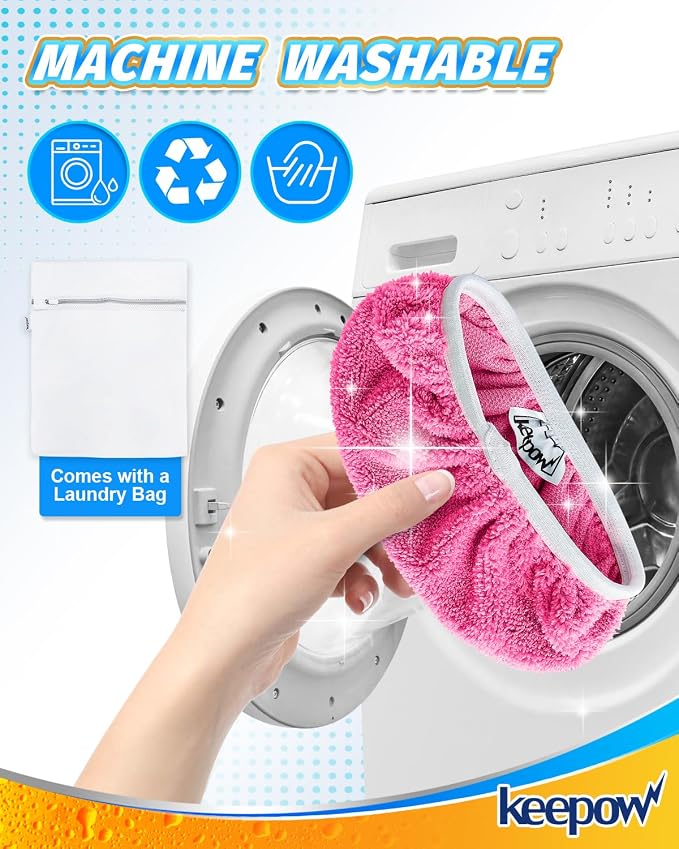 KEEPOW 6 Pack Reusable Mop Pads Compatible - Image 4