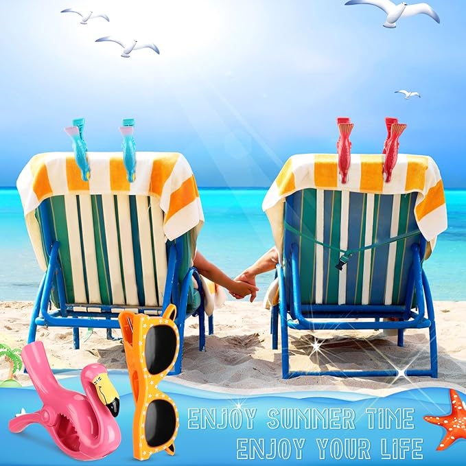 Rtteri 16 Pcs Beach Towel Clips - Image 5