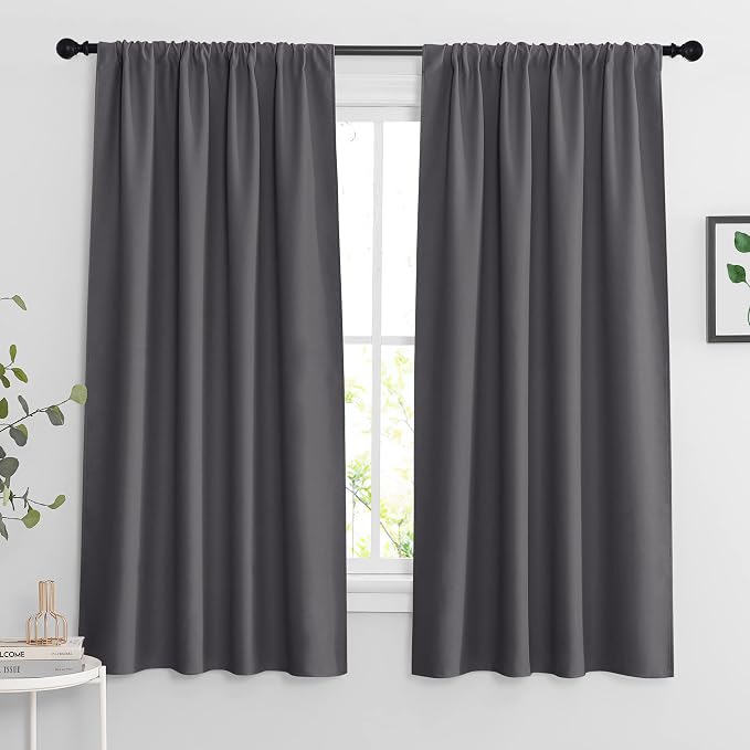 RYB HOME Blackout Curtains for Living Room, Room Darkening Small Window by RYBHOME
