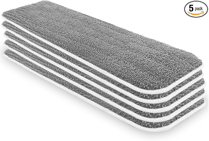 Microfiber Mop Replacement Pads 18 Inch Compatible by AMERWASHPLUS