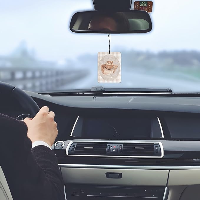 Preppy Western Cowgirl Car Air Freshener 4 Pcs, Cute Scented Car Accessories - Image 2