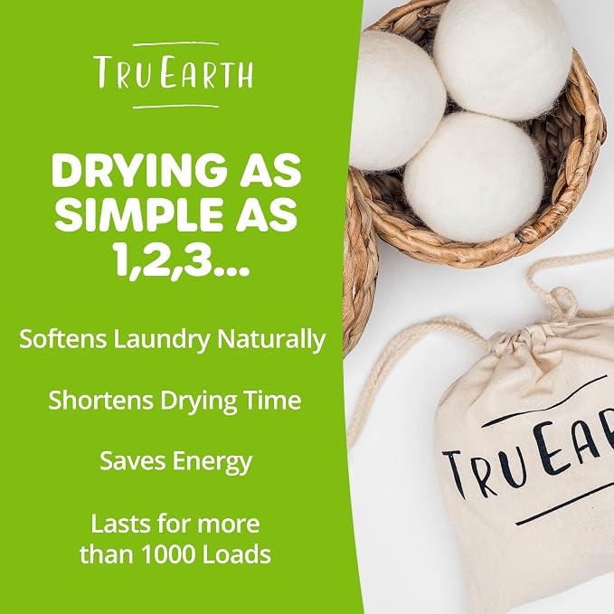 Tru Earth Wool Dryer Balls, Reusable & All Natural - Image 3