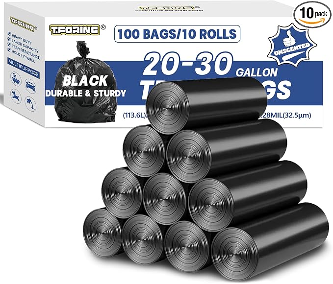 20-30 Gallon Trash Bags Black by TFORING%C2%AE