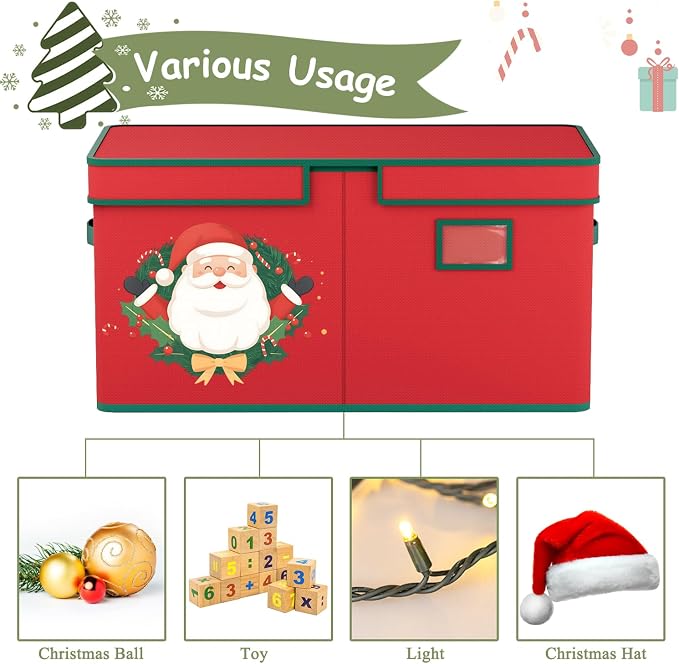 Christmas Ornament Storage Box Christmas Ornament Storage Organizer - Image 6