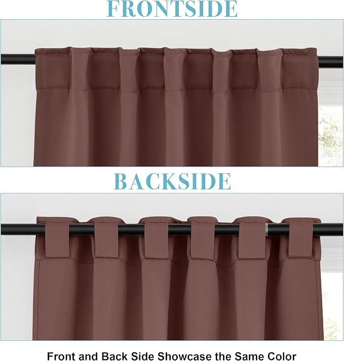 RYB HOME Blackout Curtains for Bedroom, Windows Shades Thermal Insulating - Image 4
