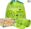 Compostable Trash Bags 6-8 Gallon – Heavy Duty, 1.1 Mil Thick, 100% by Sypyng
