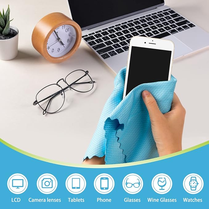AIDEA Microfiber Glass Cleaning Cloth, Premium Microfiber Glass and Window - Image 3