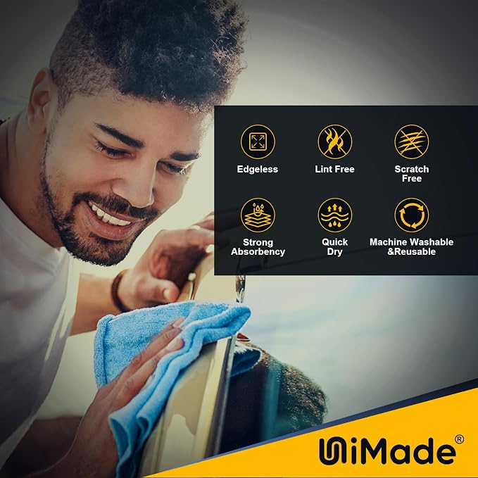 Shop Towels, 24 Pack Commercial Grade Shops Rags Microfiber Towel - Image 3
