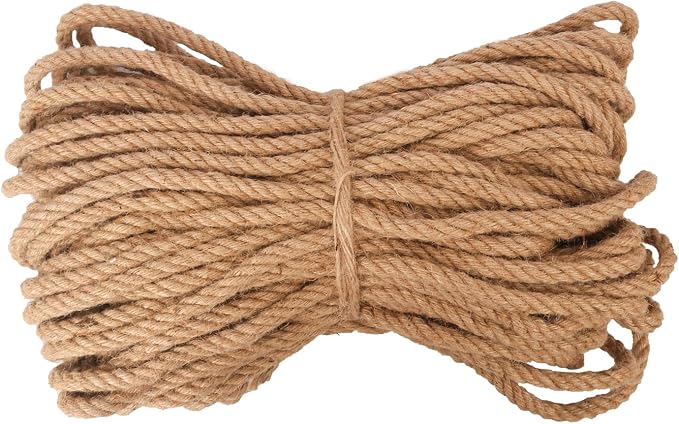 1/2 inch Hemp Rope, 164 Feet Twisted Manila Rope by IHDYPPEW