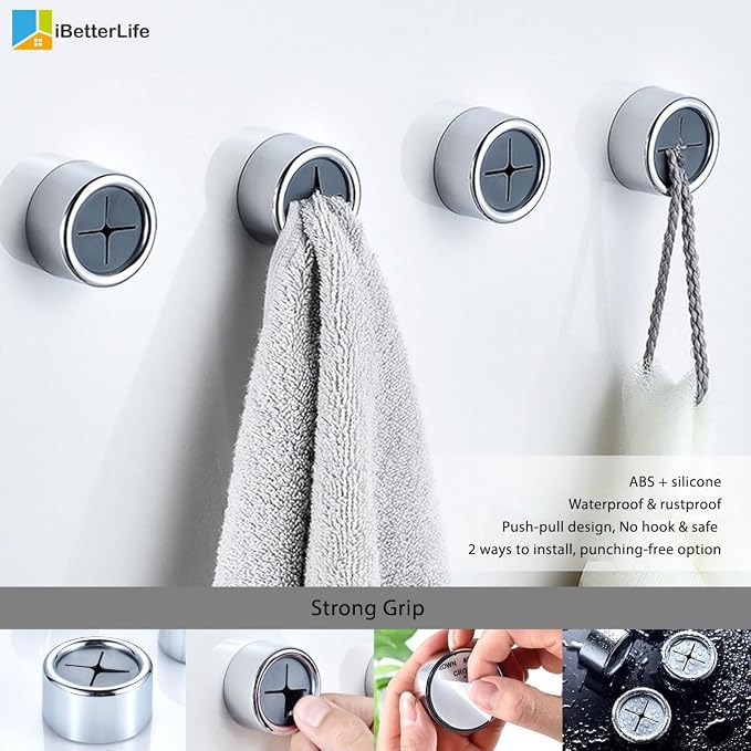 Adhesive Kitchen Dish Towel Hooks - Image 6