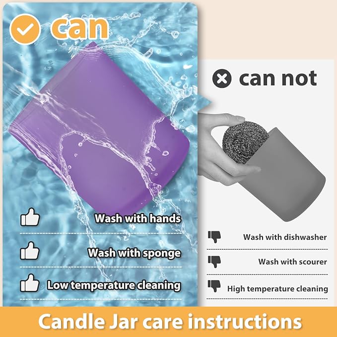 14 OZ Thick Candle Jars for Making Candles 12 Pcs, 3 Wick Empty Jars - Image 3