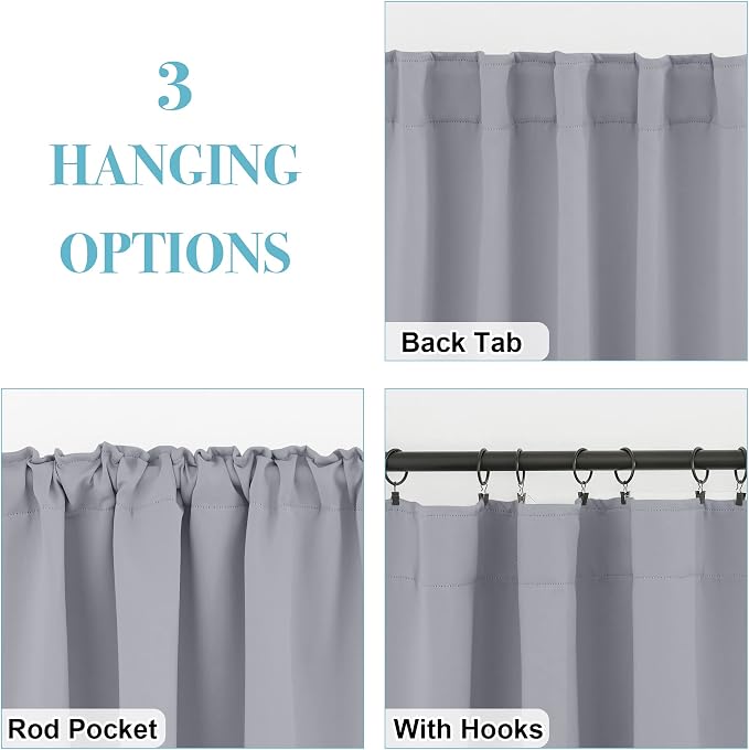 RYB HOME Blackout Curtains for Bedroom - Image 6