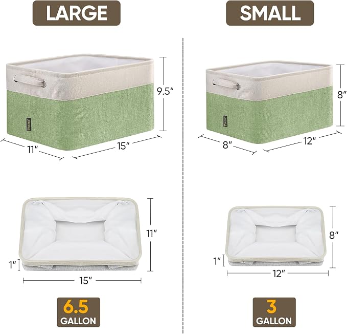 BALEINE 2 Pack Fabric Storage Bins - Image 2