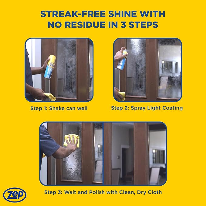 Zep Foaming Glass Cleaner - 19 oz ZUFGC19 - Streak-Free Professional Grade - Image 6