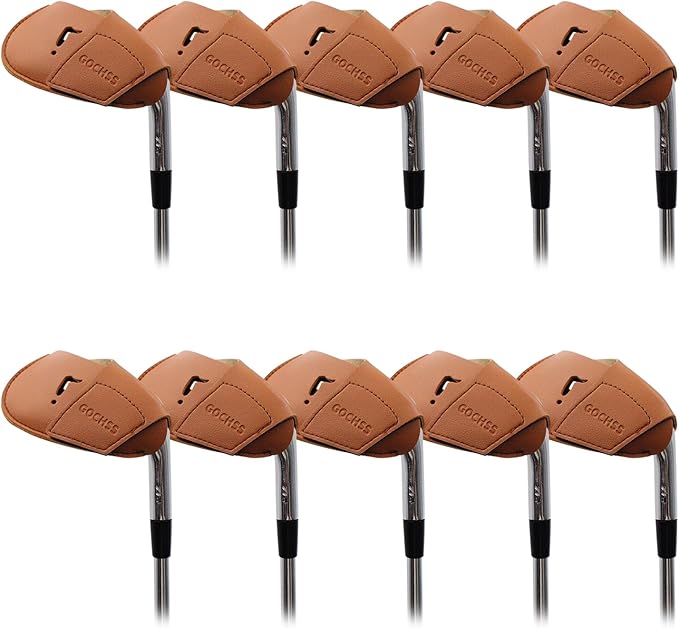 I Golf Iron Headcovers 10pcs PU Fit Both Right-Handed Clubs Golf Club Protector - Image 6