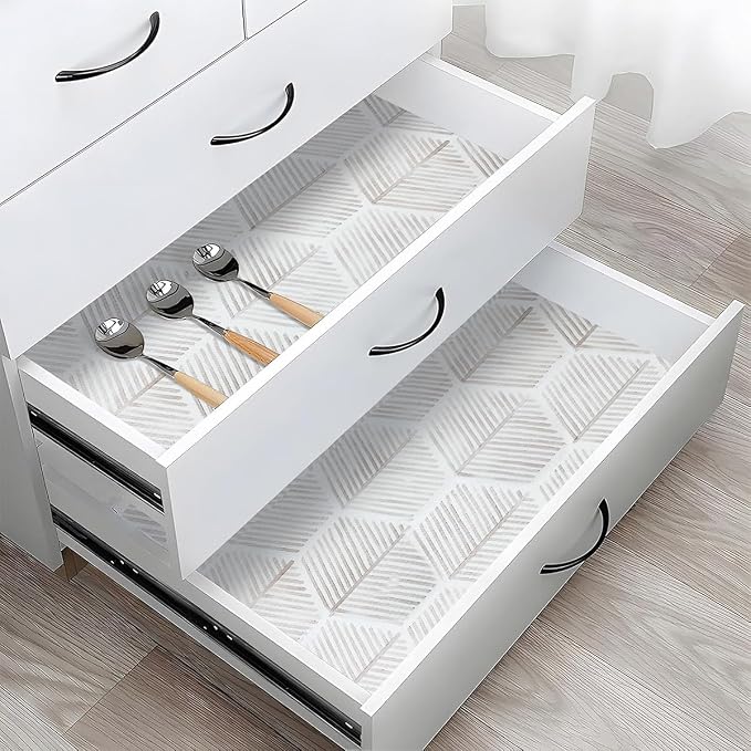 Shelf Liners for Kitchen Cabinets, 16IN x 20FT Non Adhesive and Strong Non-Slip by Amiitay
