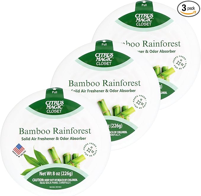 Citrus Magic For Closets Odor Absorbing Solid Air Freshener, Bamboo Rainforest by CitrusMagic