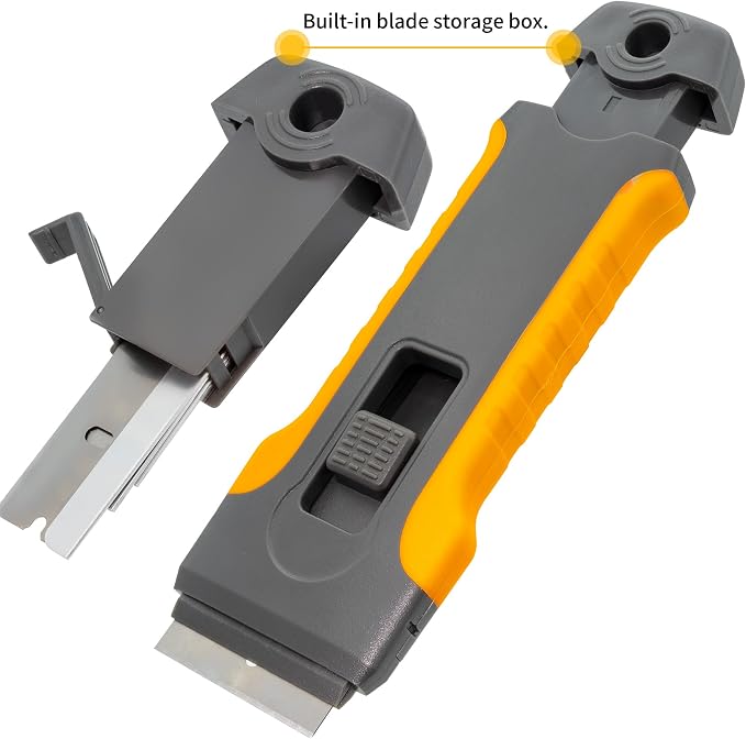 Razor Blade Scraper Tool with 15pcs Extra Blades, Cleaning Razor Scraper - Image 5