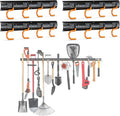 3-H 4×16" All Metal Garden Tool Organizer, Garage Tool Organizer, Broom Holder by 3-H