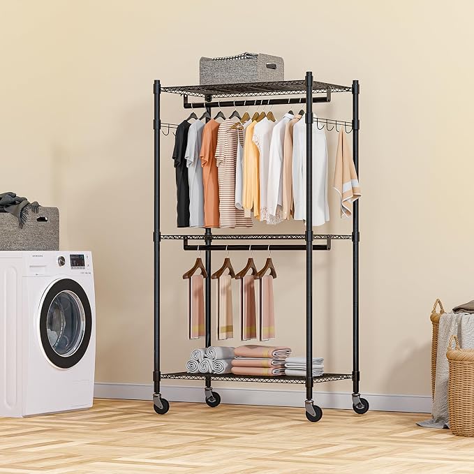 Homdox Heavy Duty Clothing Rack - Image 7