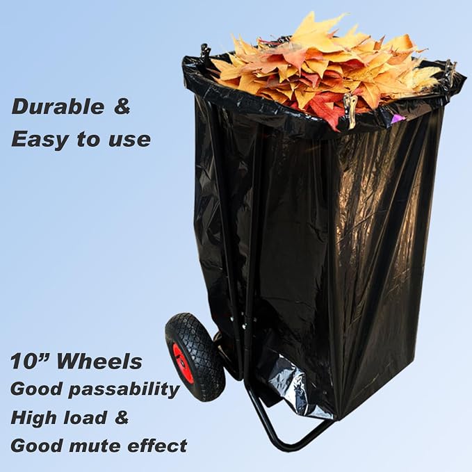 Mobile Trash Bag Holder Outdoor Lawn Leaf Bag Holder - Image 3