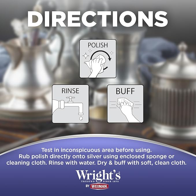 Wright's by Weiman Silver Cleaner and Polish Cream - Image 6