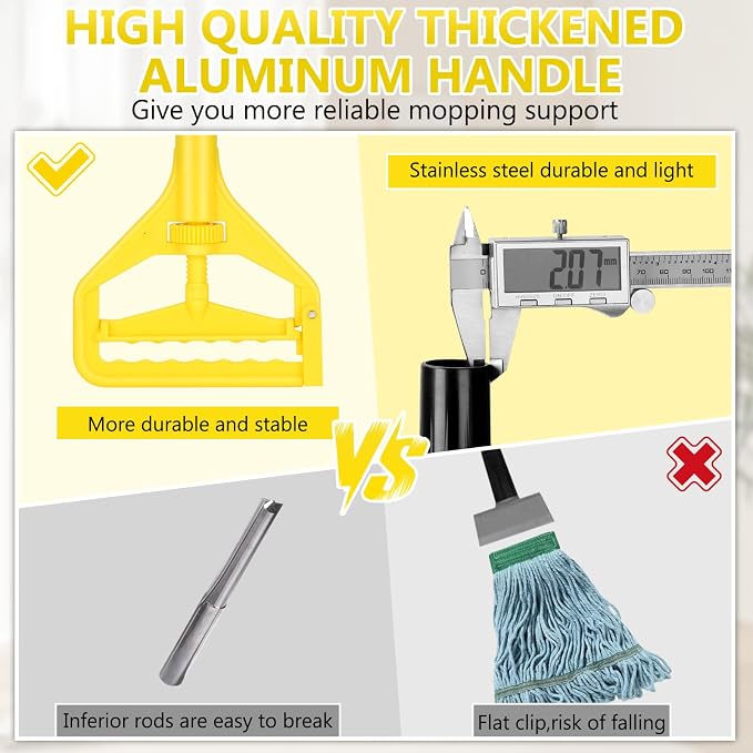 Beyoco Heavy Duty Commercial Mop Industrial Cotton Mop - Image 5