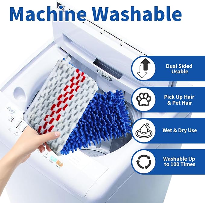 4 Pack Mop Heads Replacements Compatible - Image 6